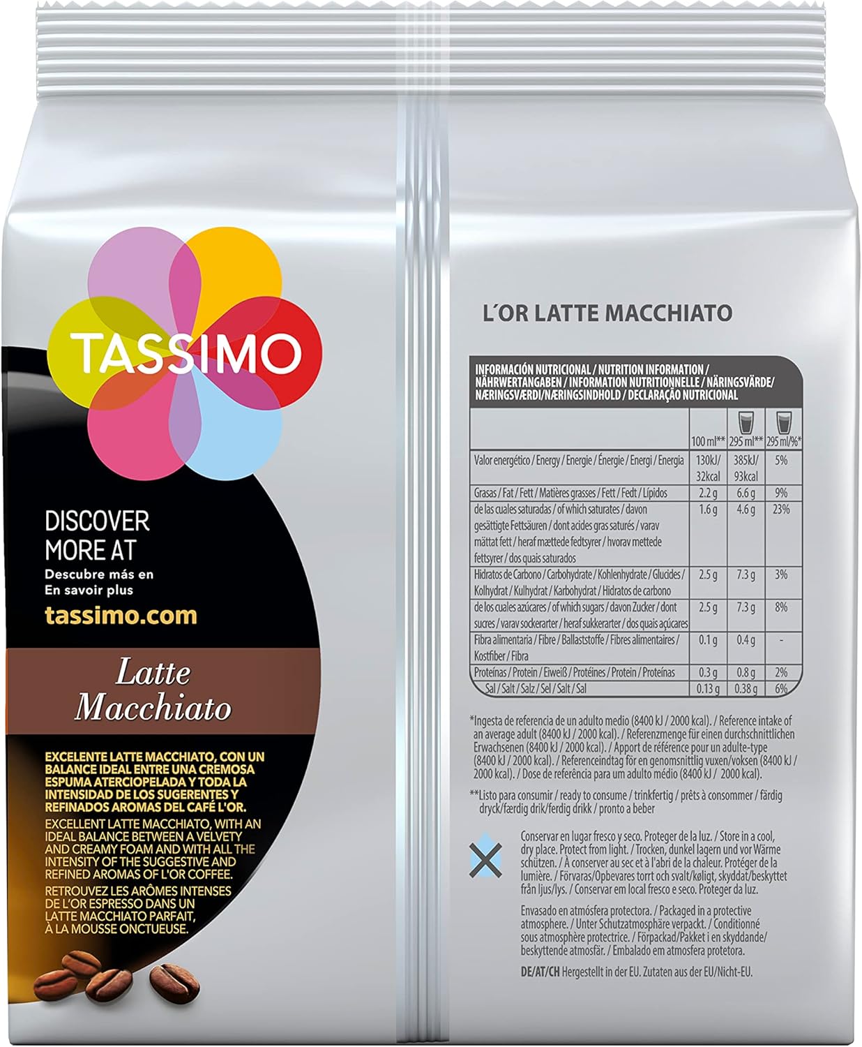 L' or espresso Fortissimo intense  16 Capsules Tassimo