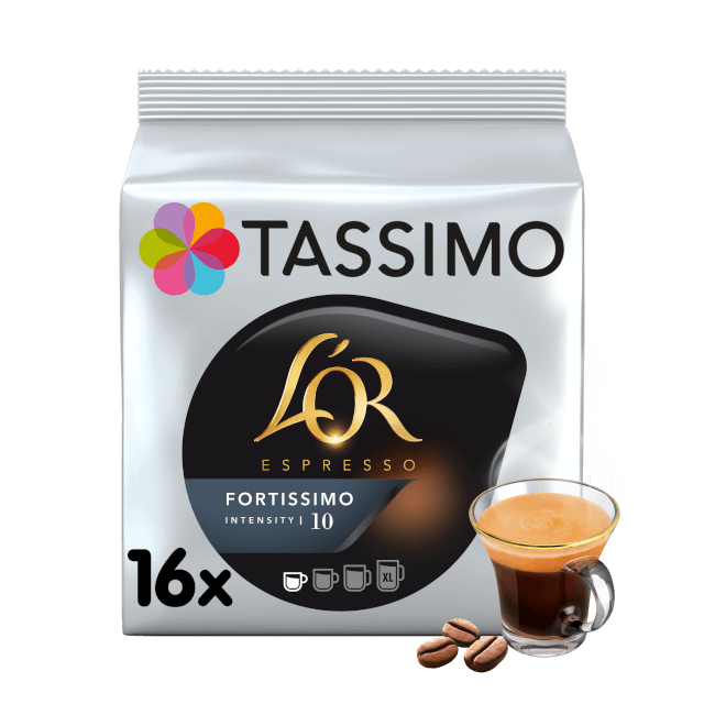 L' or espresso Fortissimo intense  16 Capsules Tassimo